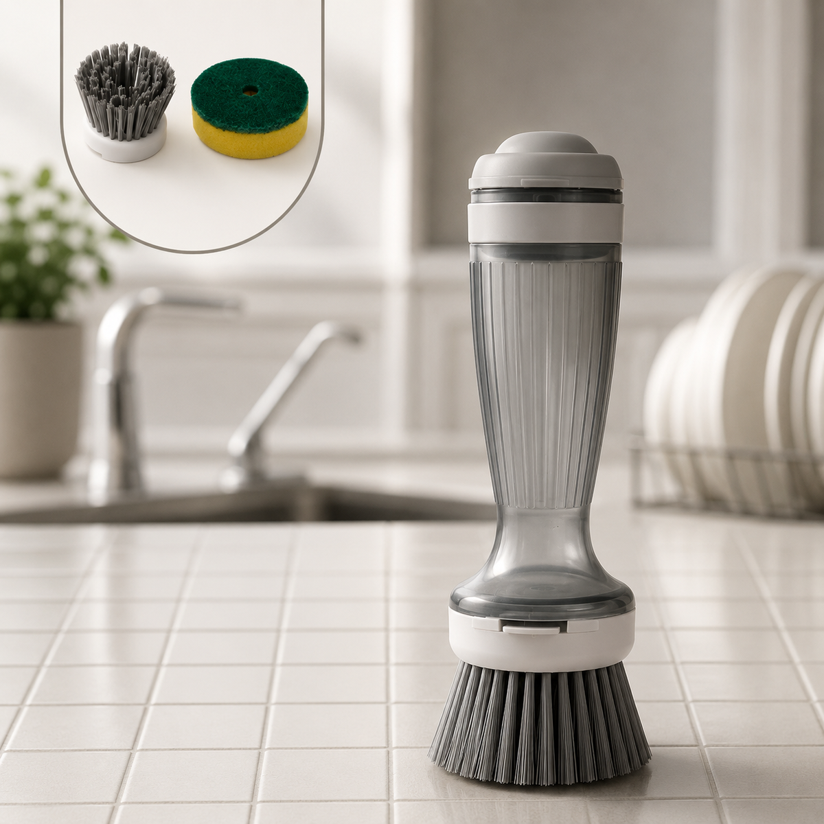 Neumic™ Soap-Dispensing Kitchen Scrub Brush