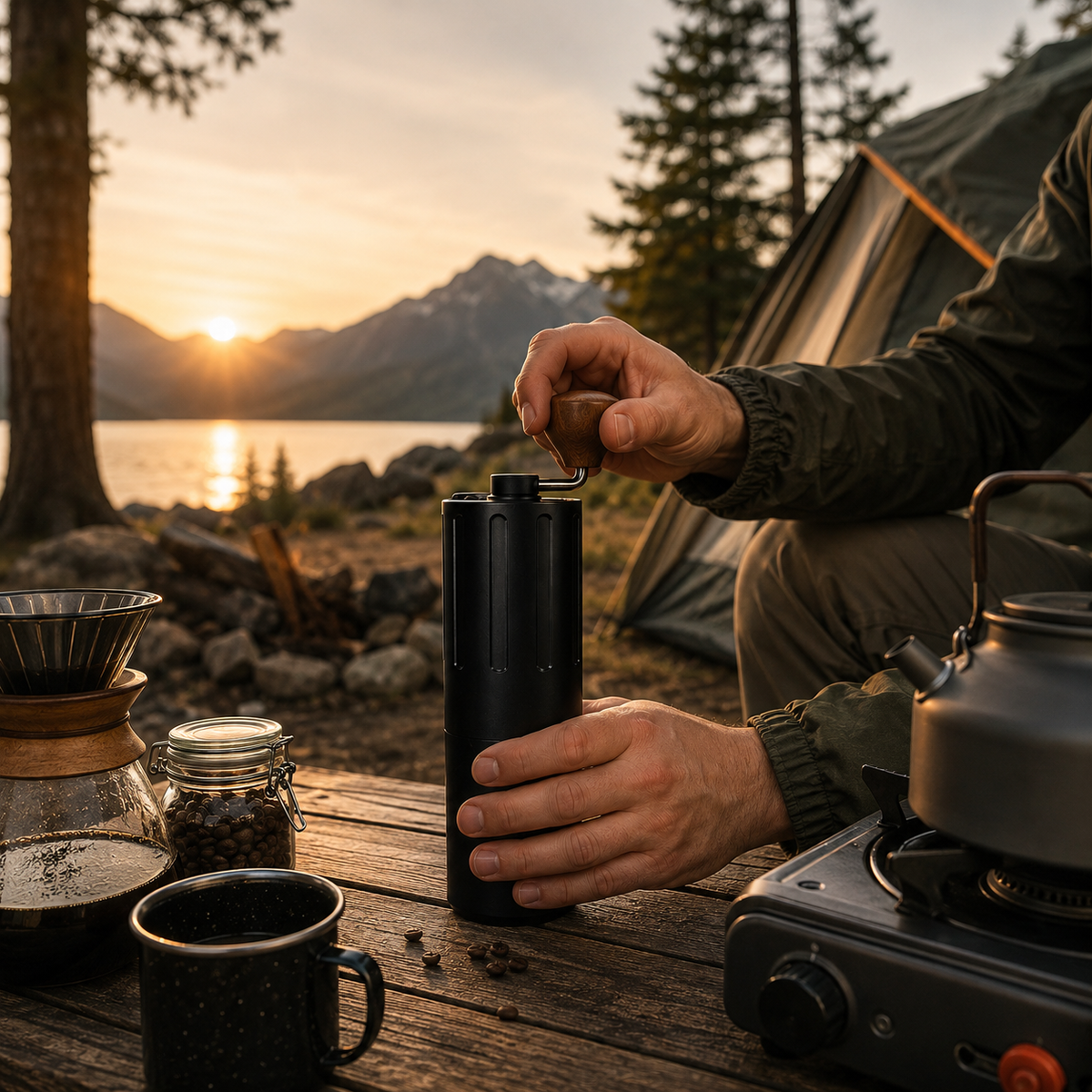 NUEMIC Portable Manual Coffee Grinder