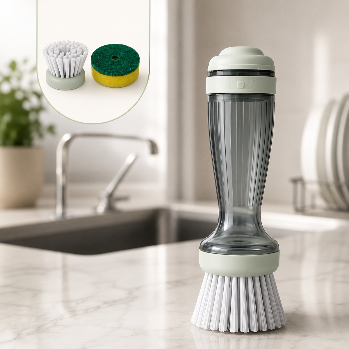 Neumic™ Soap-Dispensing Kitchen Scrub Brush