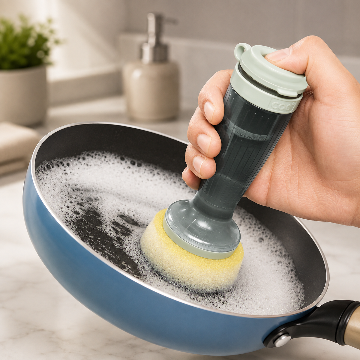 Neumic™ Soap-Dispensing Kitchen Scrub Brush