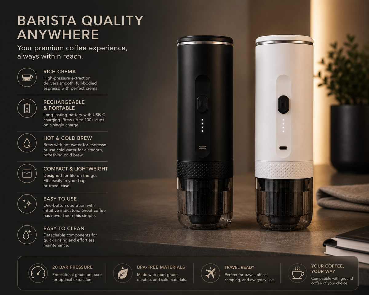 Nuemic GoBrew™ — Portable Espresso Maker