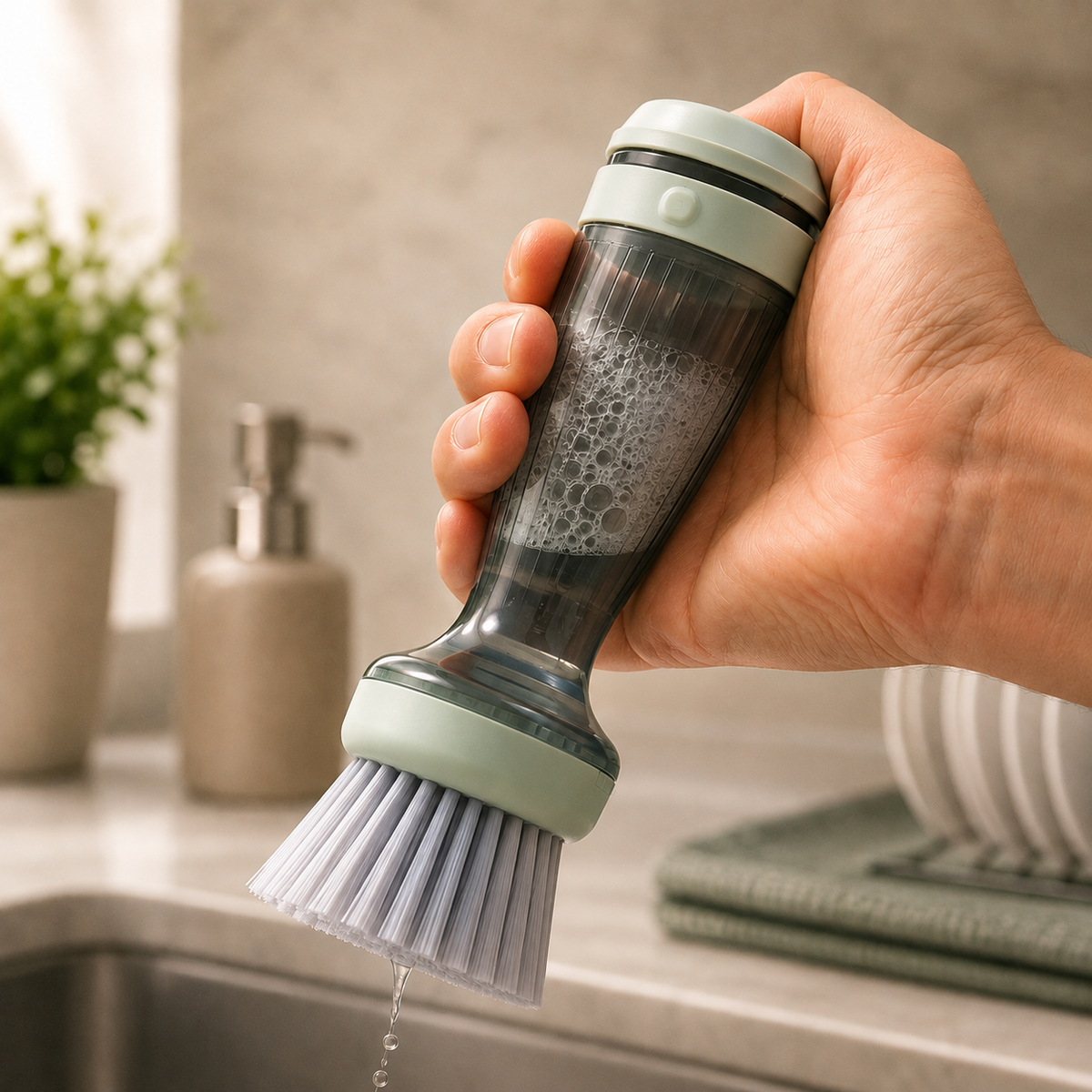 Neumic™ Soap-Dispensing Kitchen Scrub Brush