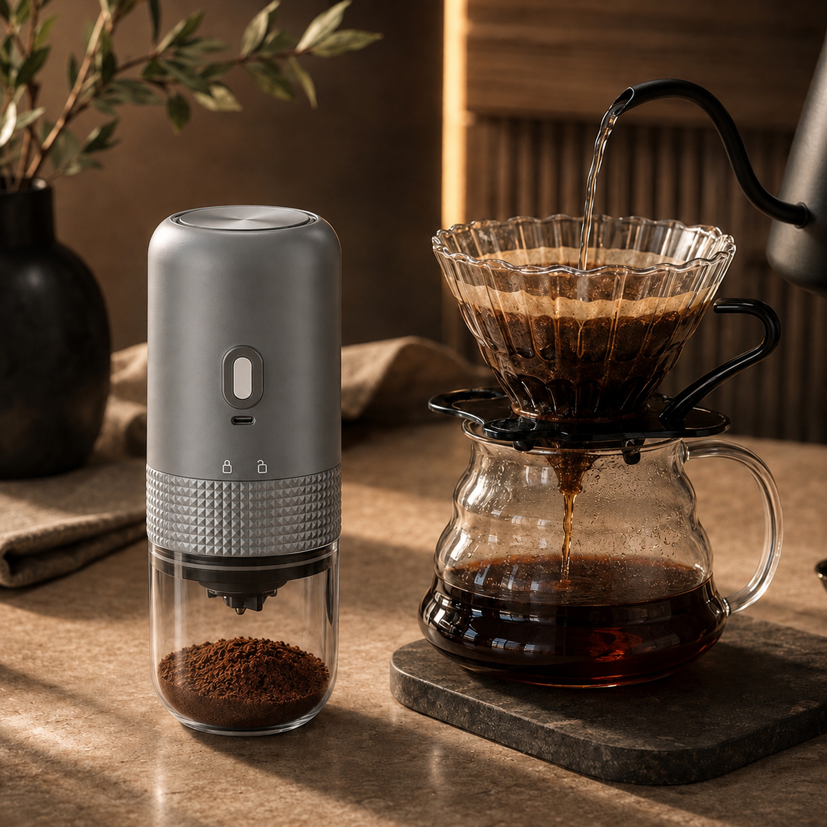 GoBrew™ Portable Electric Coffee Grinder